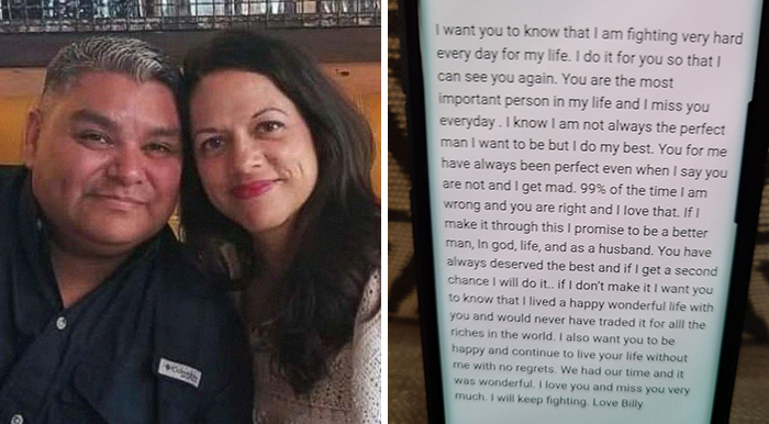 Husband Hospitalized With COVID-19 Writes A Heartbreaking Letter To Wife Before Dying