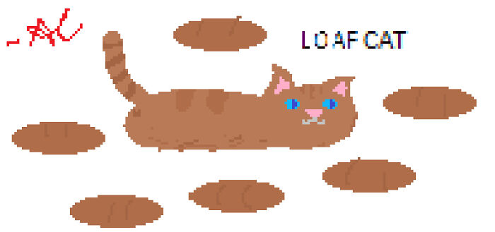 Made This "Loaf Cat" On Paint... Hope You Enjoy