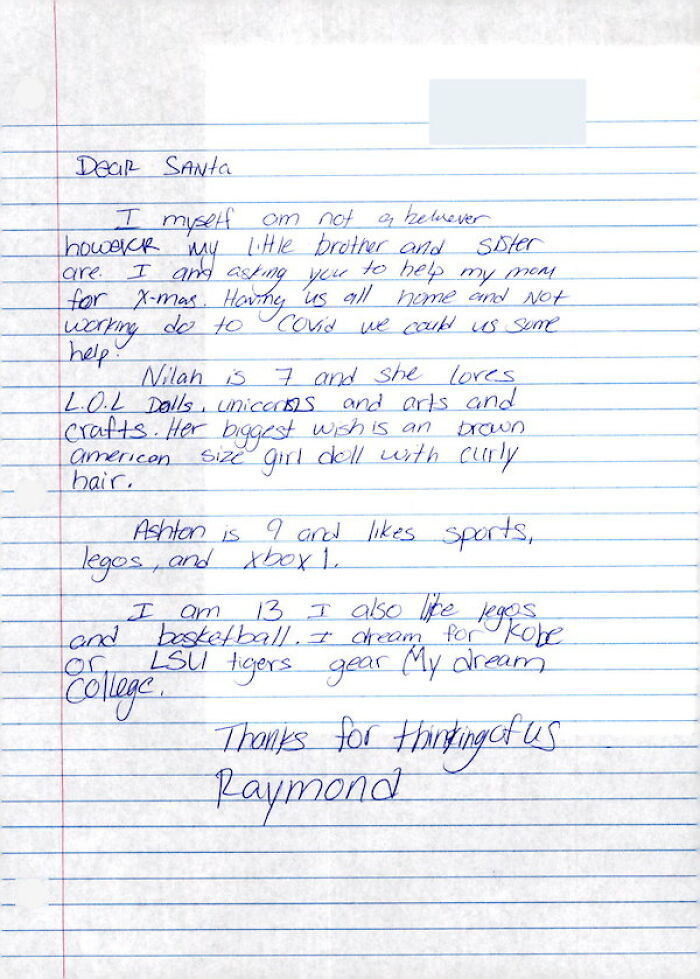 Children Write To USPS' Operation Santa During The COVID Pandemic And Their Requests Are Simply Heartbreaking