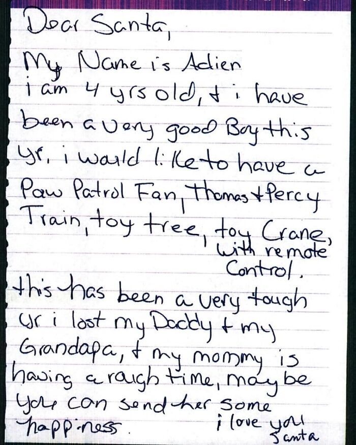 Children Write To USPS' Operation Santa During The COVID Pandemic And Their Requests Are Simply Heartbreaking Children Write To USPS' Operation Santa During The COVID Pandemic And Their Requests Are Simply Heartbreaking