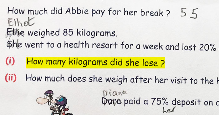 Parents Share How They ‘Fixed’ Sexist Task From Their Kid’s Math Homework