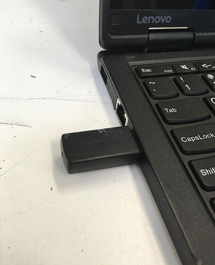 Someone Stole My Wireless Mouse Today But They Forgot To Take The Receiver