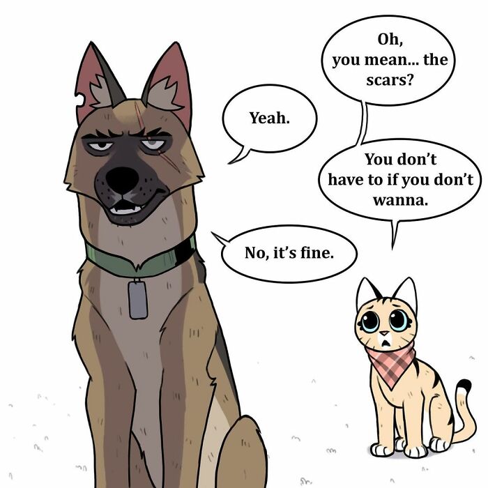 The Creator Of ‘Pixie And Brutus’ Finally Reveals How Brutus Got His Scars, And People Can’t Hold Back The Tears