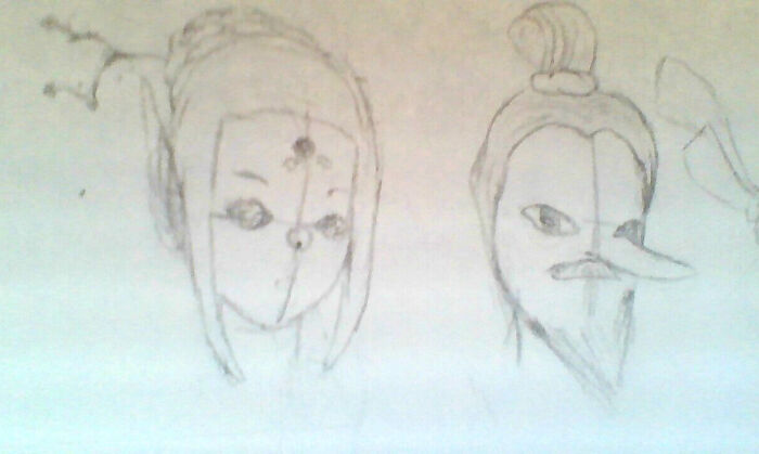 Japanese Princess And Folklore Devil