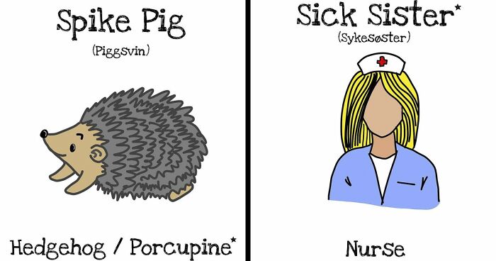 40 Brilliantly Literal Norwegian Words That Say Exactly What They Mean Illustrated By Me