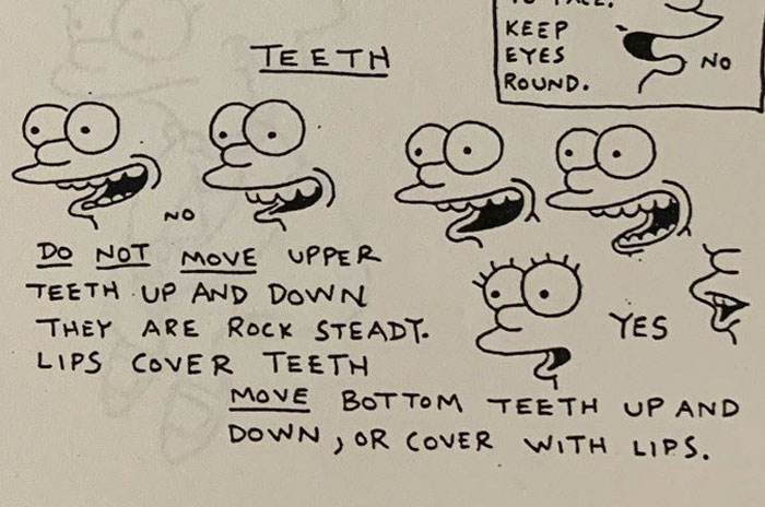 &lsquo;The Simpsons&rsquo; Style Guide From 1990 Reveals Certain Rules For Animating Characters And It&rsquo;s Fascinating