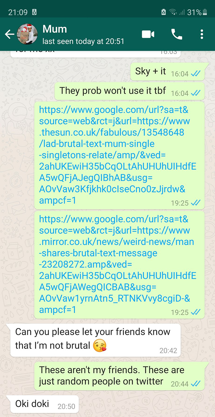 Guy Shares Mom&rsquo;s Rude Messages About His Dating Life, Other People Share Similar Experiences (16 Tweets)