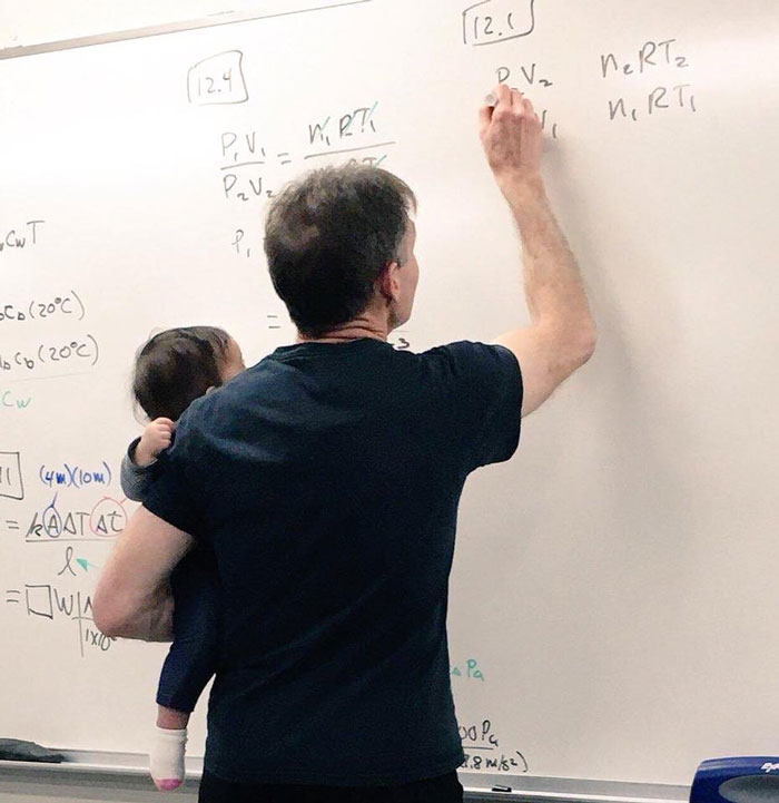 Professor Takes Care Of Student's Baby, So She Could Study During Lecture