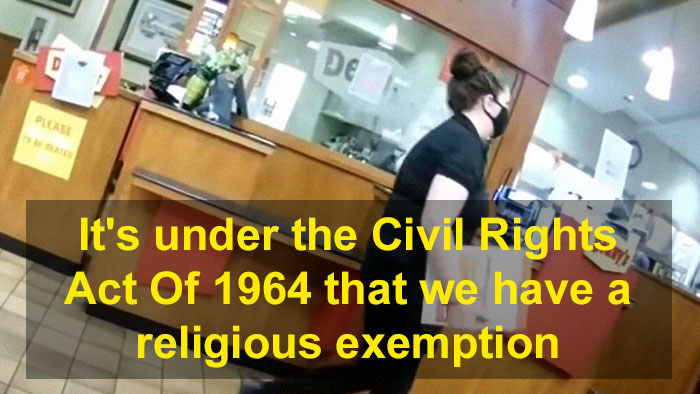 Anti-Maskers Claim “Religious Exemption” At Denny's, Make The Waitress Quit Her Job On The Spot Anti-Maskers Claim “Religious Exemption” At Denny's, Make The Waitress Quit Her Job On The Spot