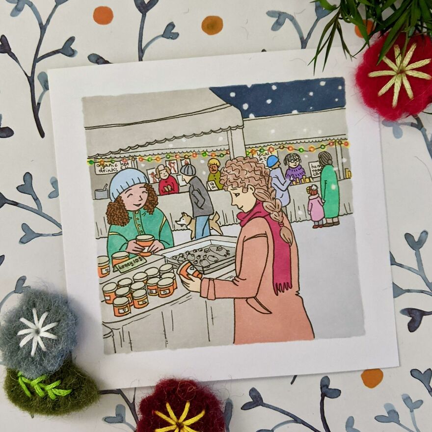 Walk To The Christmas Market