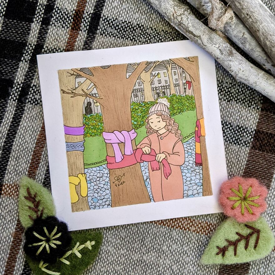 Scarves Three For The Needy