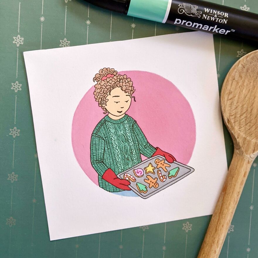 Baking Christmas Cookies