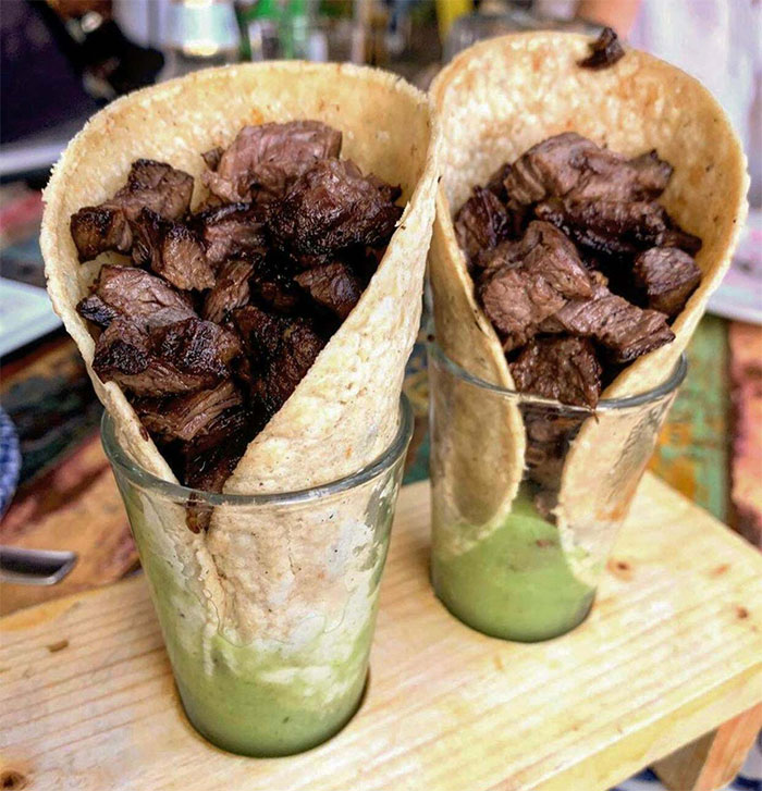 “Can I Get Two Drinks And 2 Tacos With Salsa On Only One Part Of The Taco” ... But This Place Did Have Plates For Most Things And It Looks Pretty Good