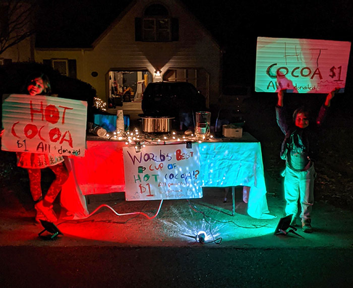 My 8-Year-Old Daughter Had The Idea To Sell Hot Chocolate For Donations To The Poor