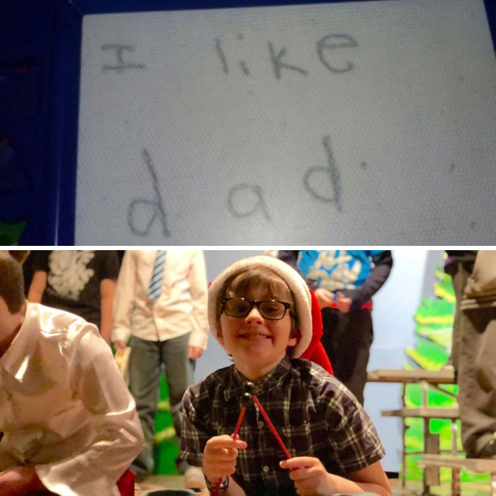 On Wednesday My Autistic Son Performed His Christmas Concert On Stage And Sung Like A Champ