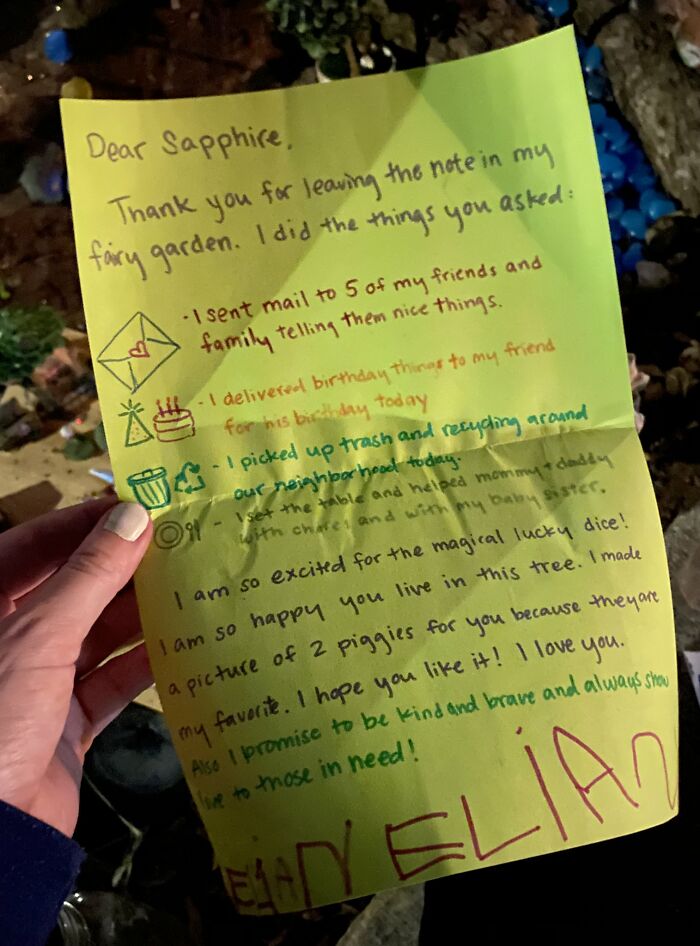 4-Year-Old Feels Lonely In Quarantine, Sets Up A Fairy Garden, Her Neighbor Notices And Pretends To Be A Fairy Named Sapphire For 9 Months 4-Year-Old Feels Lonely In Quarantine, Sets Up A Fairy Garden, Her Neighbor Notices And Pretends To Be A Fairy Named Sapphire For 9 Months