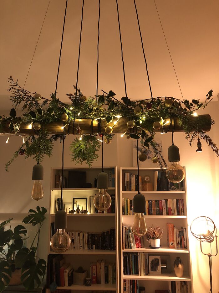 Decorated Our Dining Room Lamp!