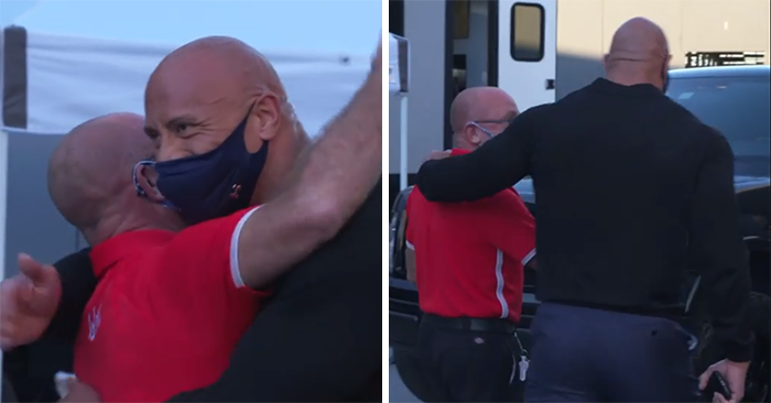 The Rock Gifts A $30k Truck To The Man Who Took Him In As A Homeless Teen And "Changed His Life&rsquo;s Trajectory&rdquo;
