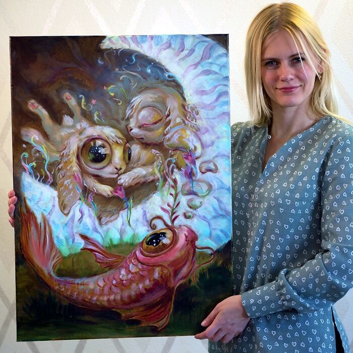 Oil Painting “Antigravity #1”