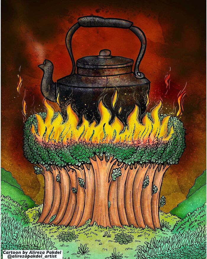 41 Illustrations That Question Modern Society By An Iranian Artist