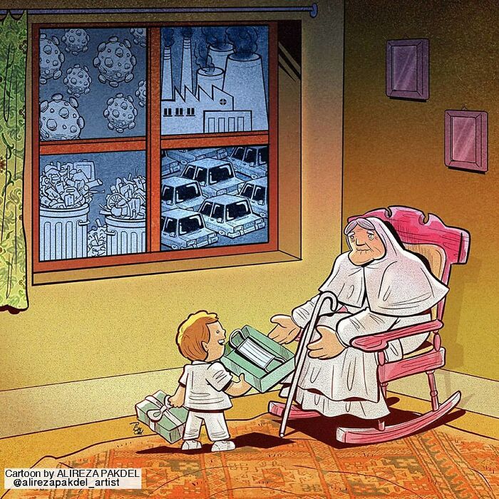 41 Illustrations That Question Modern Society By An Iranian Artist