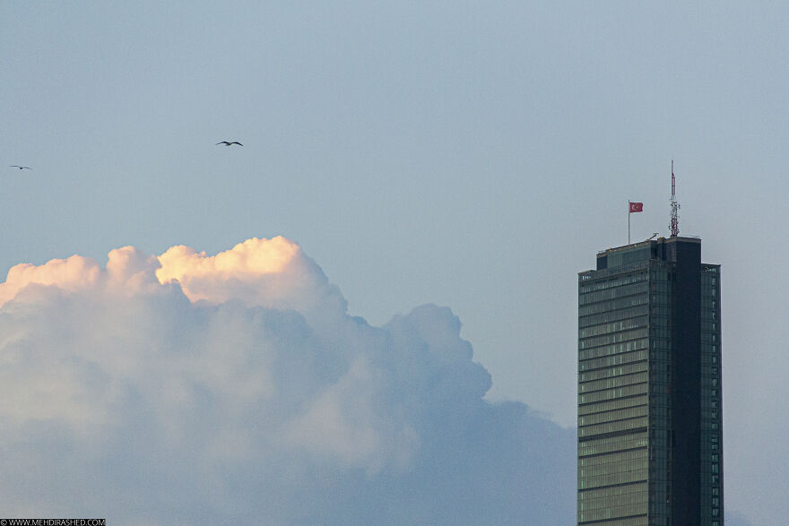 Isn't That Beautiful When You See The Sunlight Hitting The Tip Of Clouds?