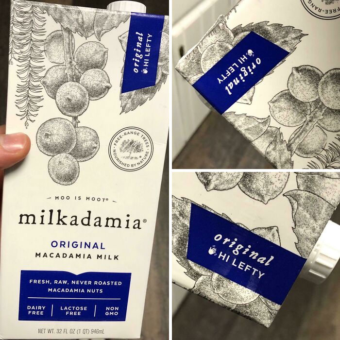 This Nut Milk Carton Has A Special Message For Lefties