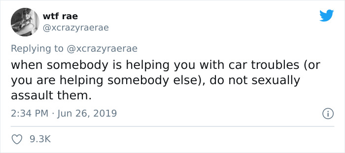 “How To Avoid Sexual Assault”: This Twitter Thread Brilliantly Trolls The 'Advice' Women Are Usually Given “How To Avoid Sexual Assault”: This Twitter Thread Brilliantly Trolls The 'Advice' Women Are Usually Given