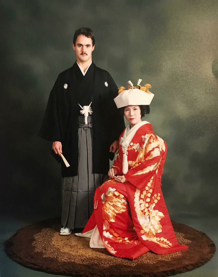 My Parents In The 80s, In Their Traditional Japanese Marriage Portait