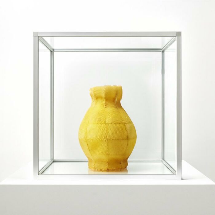 60,000 Bees Helped Create This Honeycomb Nefertiti Statue