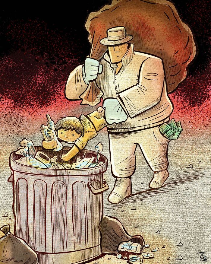 41 Illustrations That Question Modern Society By An Iranian Artist