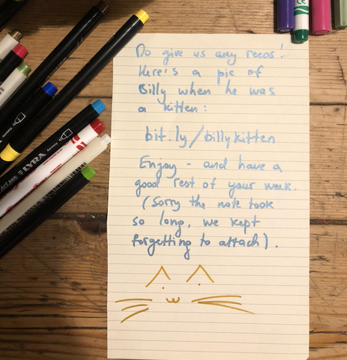 Cat Brings Its Parents A Note From The Neighbors He Visits, They Become Pen Pals With The Cat As Their Postman Cat Brings Its Parents A Note From The Neighbors He Visits, They Become Pen Pals With The Cat As Their Postman