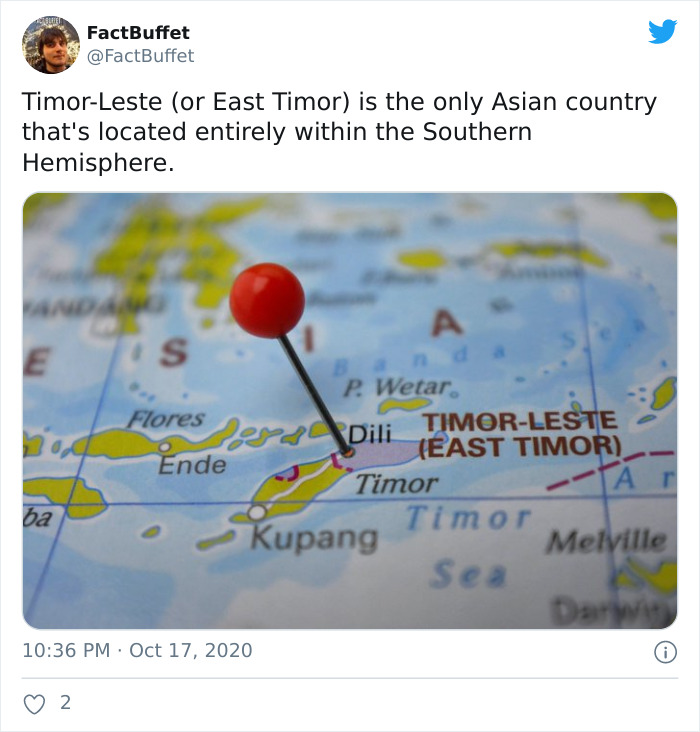 I Tweeted A Fact About Every Country In The World (25 Pics)