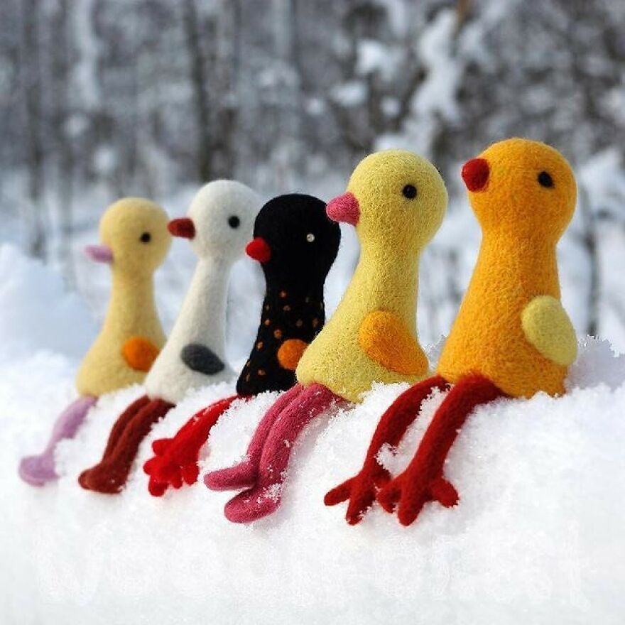 This Ukrainian Artist Creates Wool Sculptures So Adorable That You Will Fall In Love