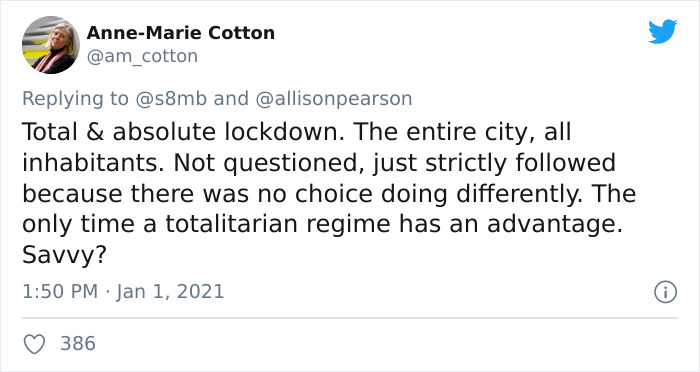 This “Takedown” Of Allison Pearson’s Question About Wuhan Is Going Viral