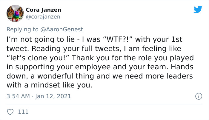 Boss Shares Why He Denied A Female Employee's Request To Move Her To 80% Time Boss Shares Why He Denied A Female Employee's Request To Move Her To 80% Time
