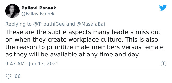 Boss Complains About Female Employee Not Being Available To Work 24/7 Like Her Male Colleagues, Receives A Reality Check Boss Complains About Female Employee Not Being Available To Work 24/7 Like Her Male Colleagues, Receives A Reality Check