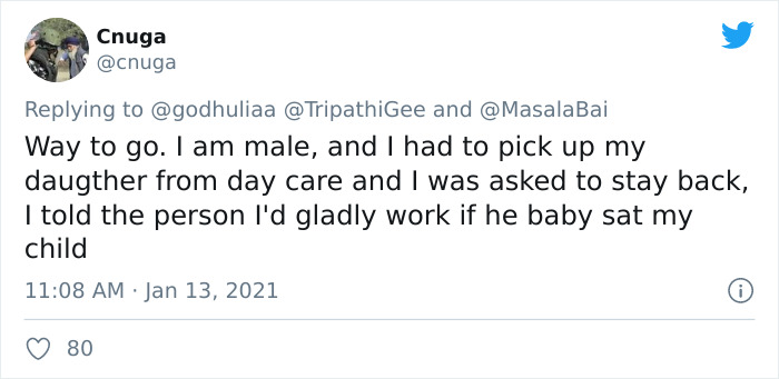 Boss Complains About Female Employee Not Being Available To Work 24/7 Like Her Male Colleagues, Receives A Reality Check Boss Complains About Female Employee Not Being Available To Work 24/7 Like Her Male Colleagues, Receives A Reality Check