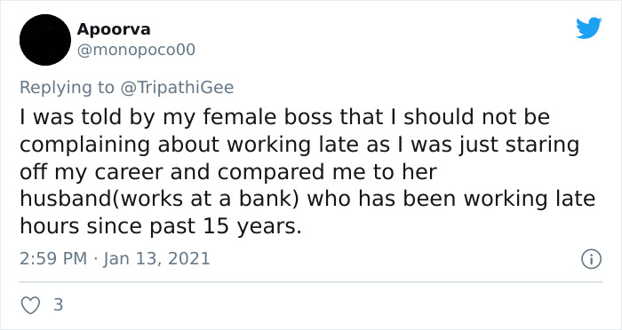 Boss Complains About Female Employee Not Being Available To Work 24/7 Like Her Male Colleagues, Receives A Reality Check