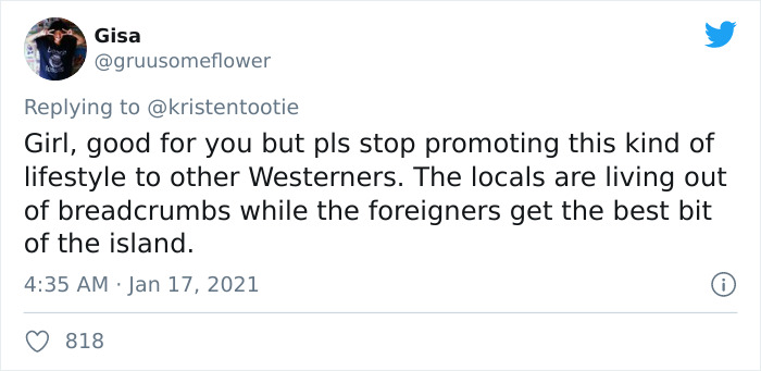 Influencer Brags About Her Easy Life In Bali On Twitter, Gets Deported Over It Influencer Brags About Her Easy Life In Bali On Twitter, Gets Deported Over It