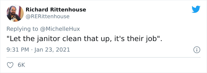 RERittenhouse tweets about janitor as red flag in relationship