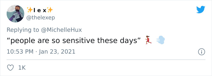 thelexep tweets about people are so sensitive these days as red flag in relationship