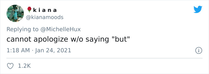 kianamoods tweets about apologize as red flag in relationship