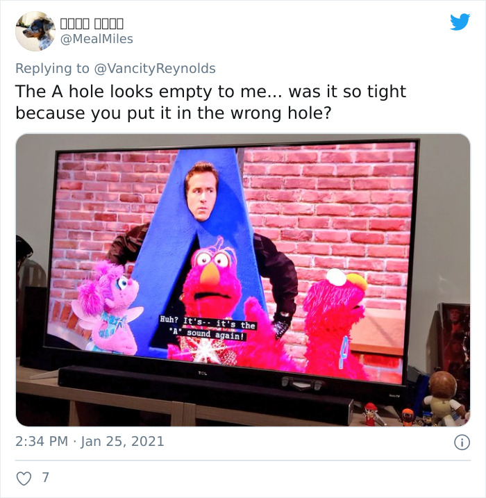 The Fact That Ryan Reynolds Once Wore An 'A-Hole' Costume On 'Sesame Street' Resurfaces The Fact That Ryan Reynolds Once Wore An 'A-Hole' Costume On 'Sesame Street' Resurfaces