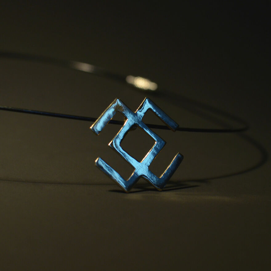 Hand-Made Brass Pendant - Balts’ Symbol "Cancer"