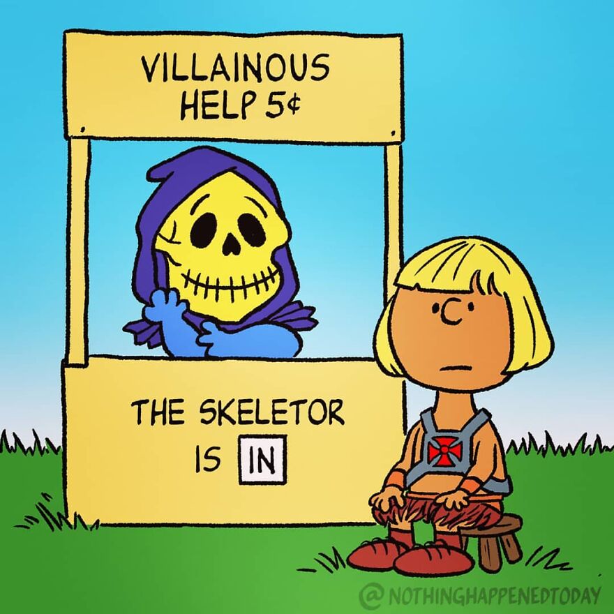 Artist Shows In 21 Images That Outside The 'Movie Set', He-Man And The Villain Skeletor Are True Friends
