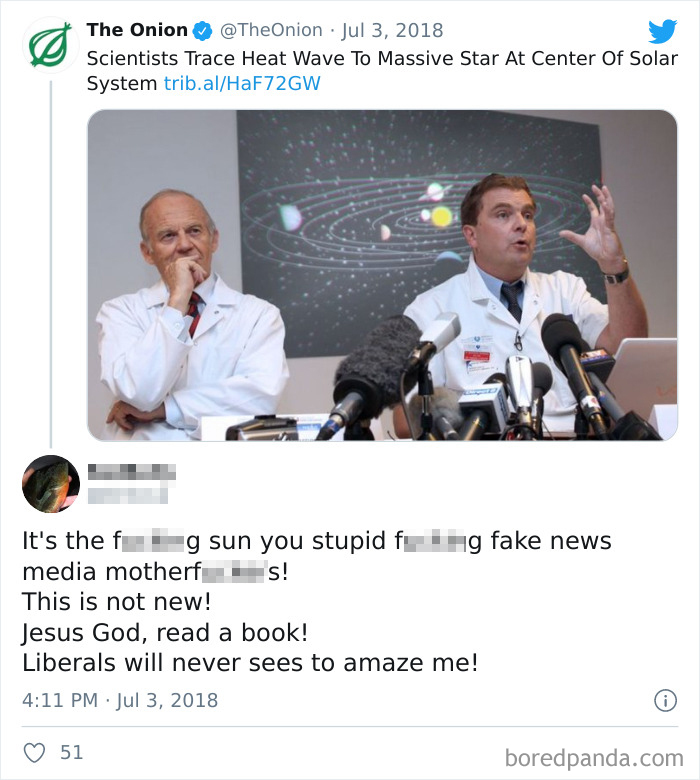 Damn Liberals And Their Fake News About The Sun