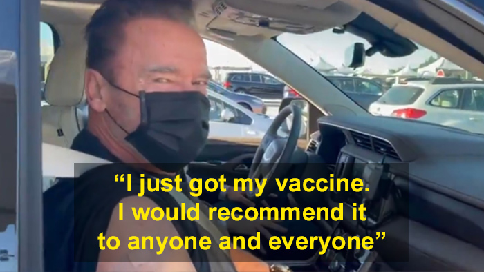 Arnold Schwarzenegger Receives His Covid-19 Vaccine, Does Not Miss The Opportunity To School Anti-Vaxxers