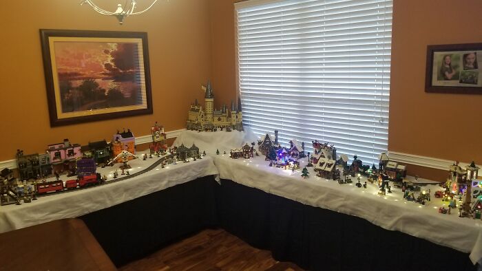 Our LEGO "Harry Potterland" Winter Village