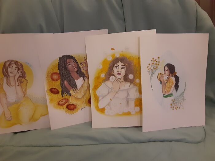 Yellow Flowers. I Did These A Few Weeks Ago